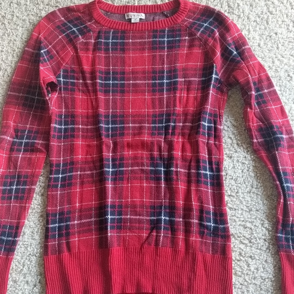 Plaid sweater